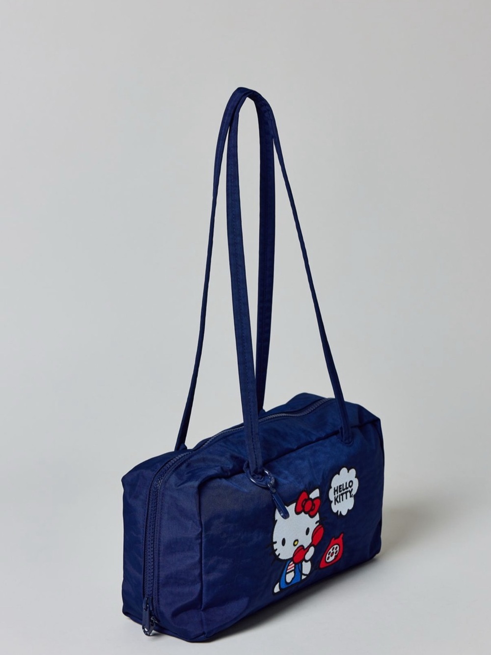 NWT BAGGU Nylon Bowler Bag Embroidered Hello Kitty Phone - Picture 4 of 16